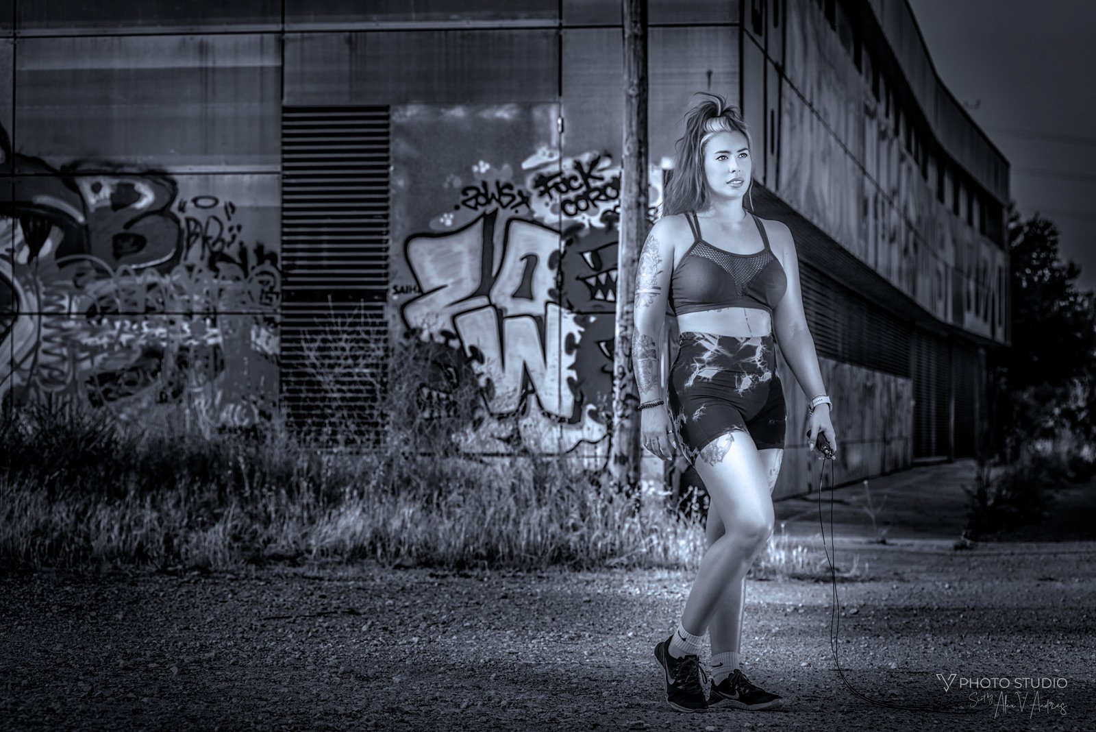 Retrato de crossfit urbano en Pamplona - Fotografía de moda urbana