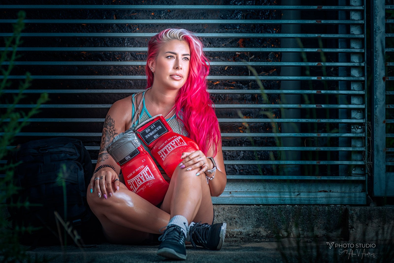 Retrato de crossfit urbano en Pamplona - Fotografía de moda urbana