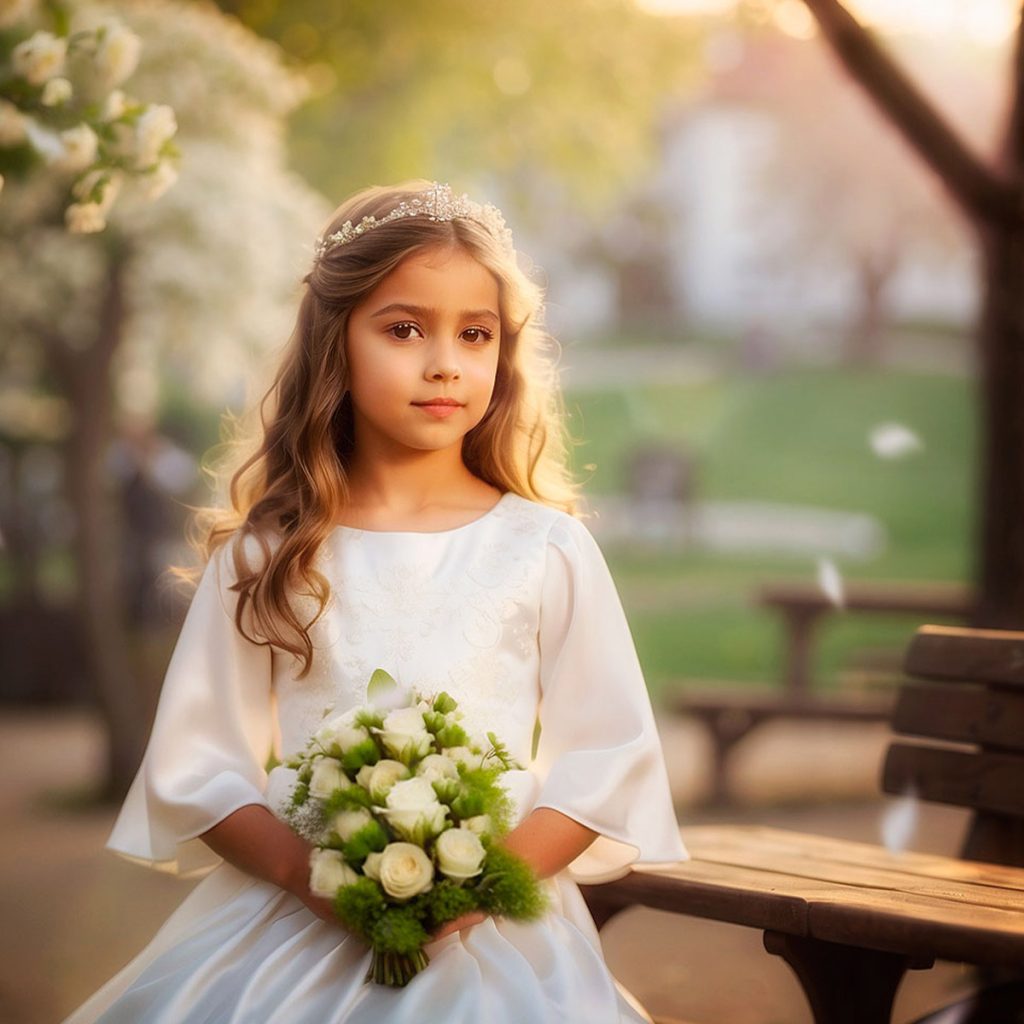 Fotografia retrato infantil - Fotografía de la primera comunión en Pamplona - Sesión de fotos de comunión